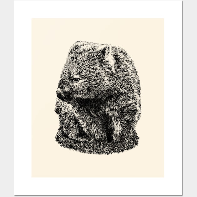 Wombat Wall Art by Guardi